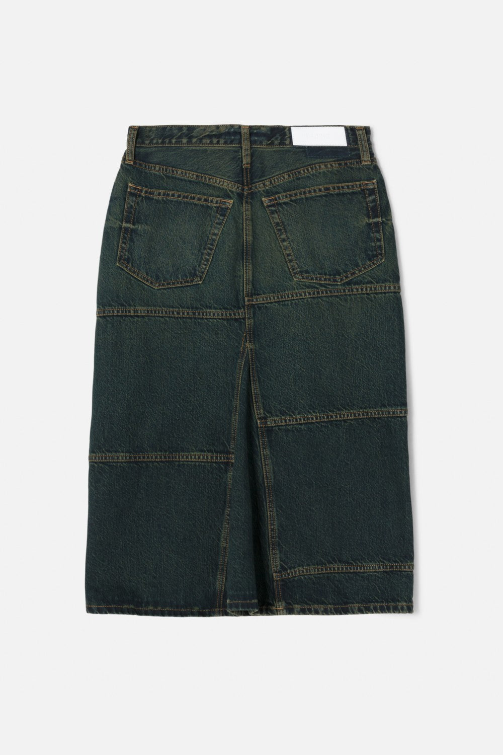 Jupe Mid Rise Seamed - Lagoon