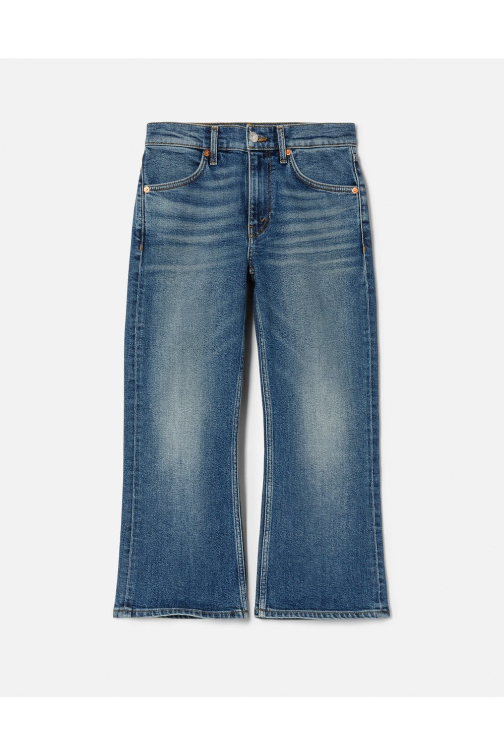Jean Super Crop Flare - Distressed