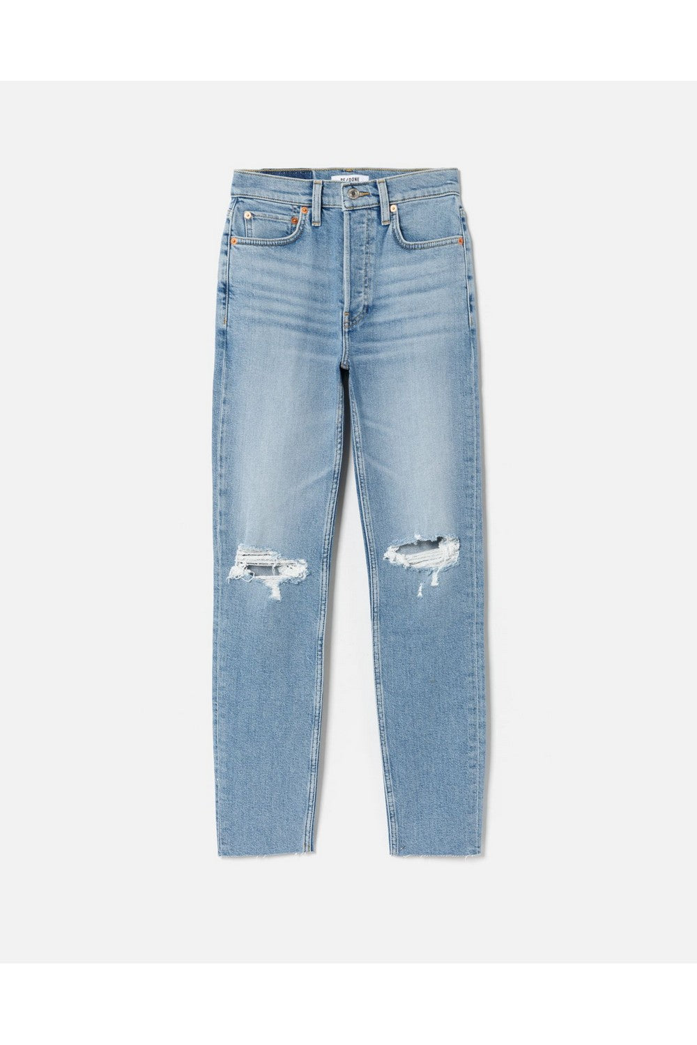 Jean 90S High Rise Ankle Crop - Light Dusk Destroy