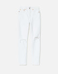 Jean 90S High Rise Ankle Crop - White Destroyed