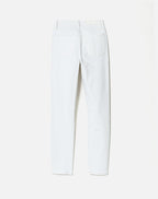 Jean 90S High Rise Ankle Crop - White Destroyed