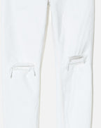 Jean 90S High Rise Ankle Crop - White Destroyed