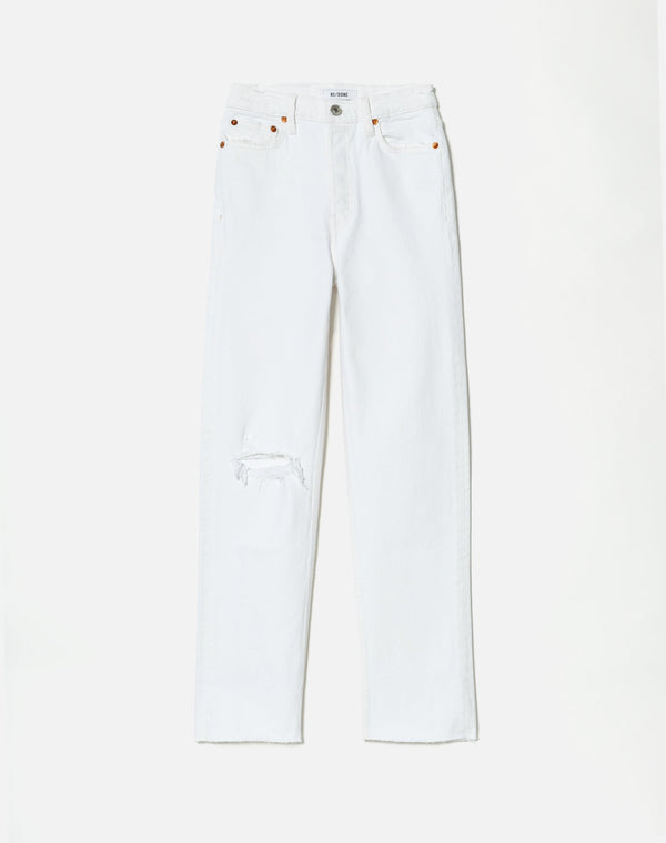 Jean 70S Stove Pipe - Worn White