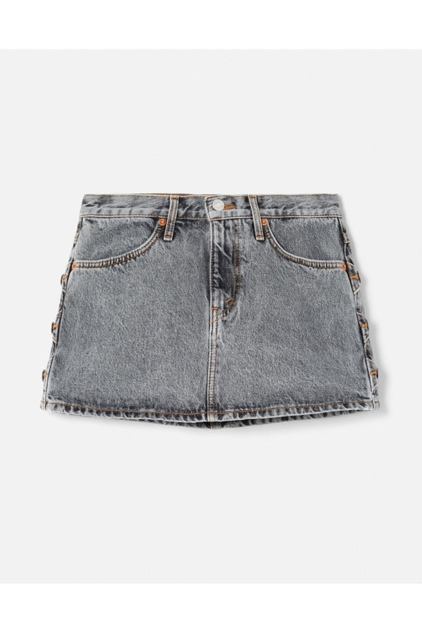 Jupe Western Micro Mini - Silver Back