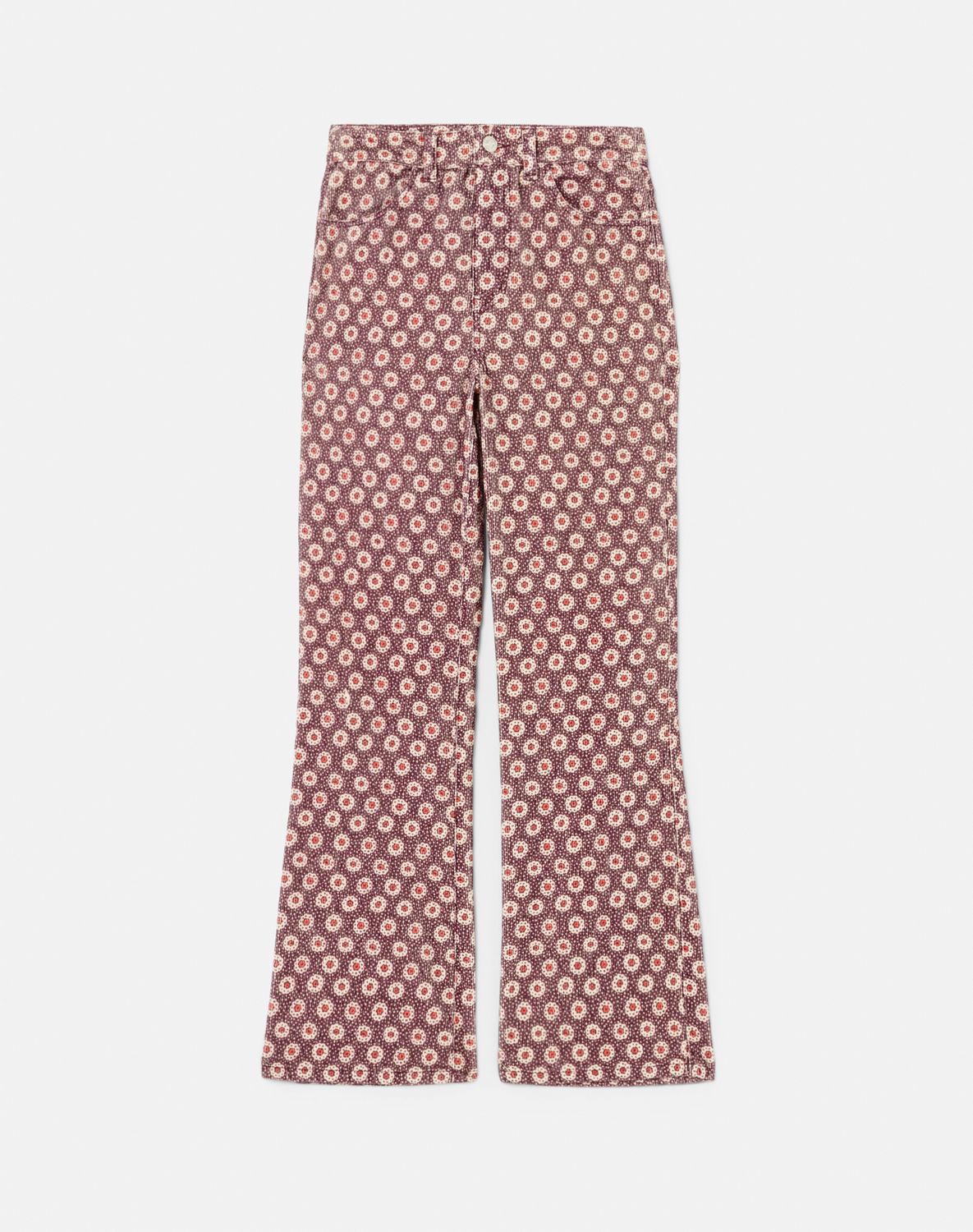 Jean 70S Loose Flare - Plum Stamp