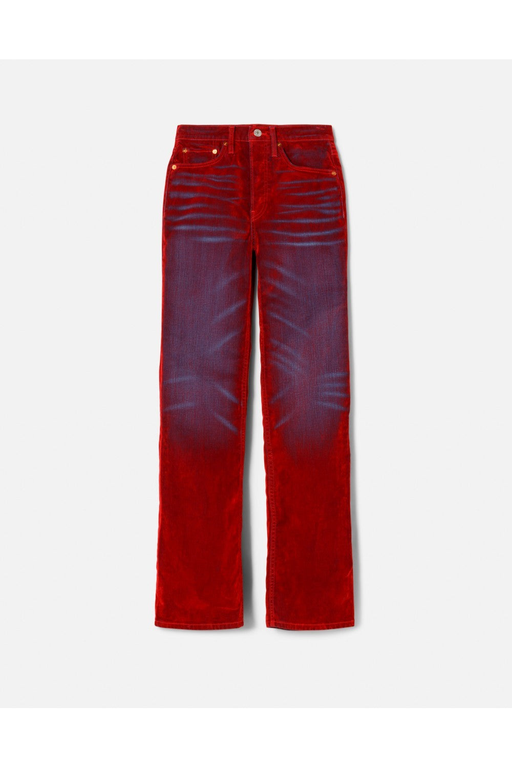 Jean 70S Bootcut - Distressed Red Flock