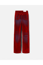 Jean 70S Bootcut - Distressed Red Flock