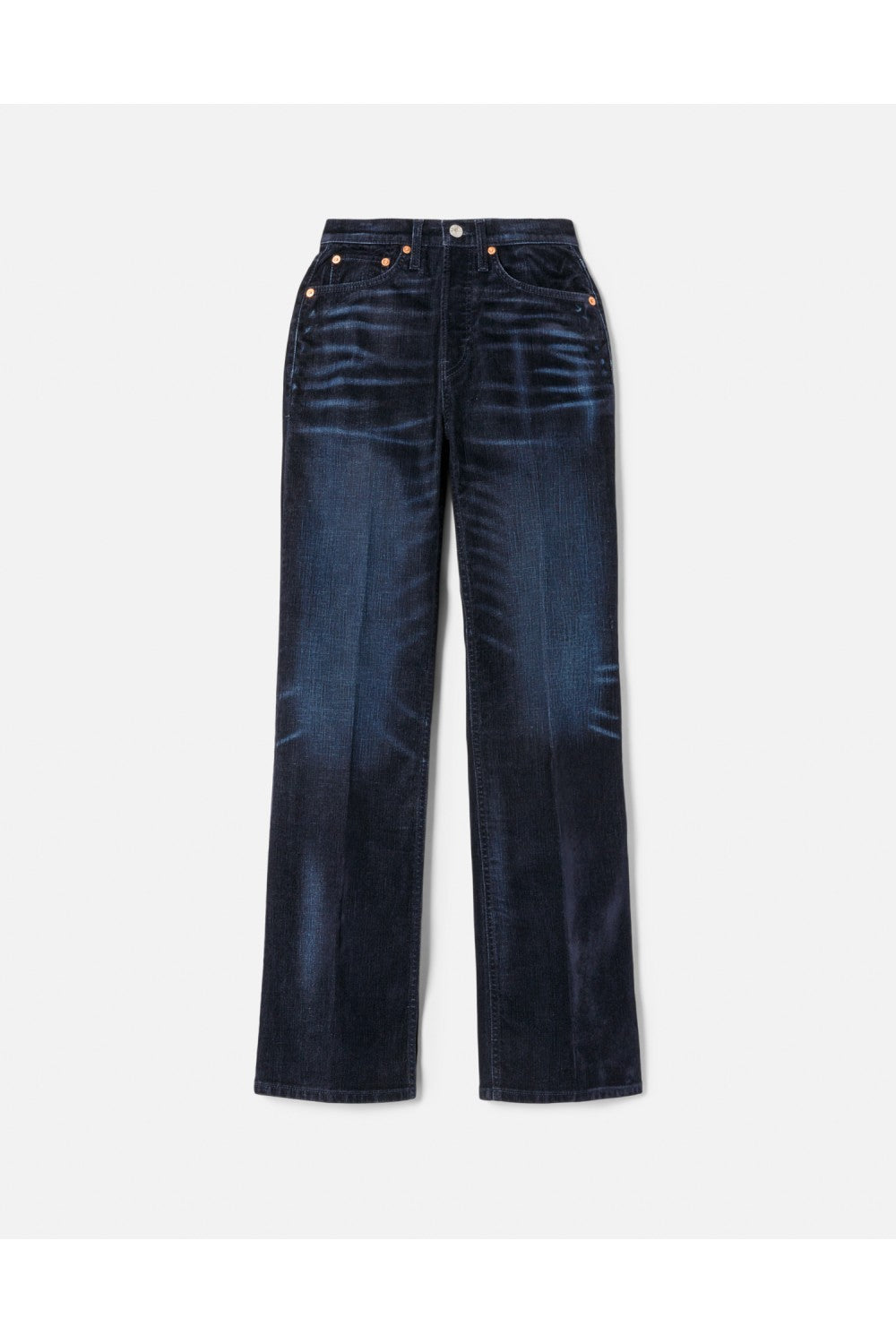 Jean 70S Bootcut - Distressed Navy Floc