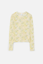 T-Shirt Sheer Long Sleeve - Bumblebee Watercolor