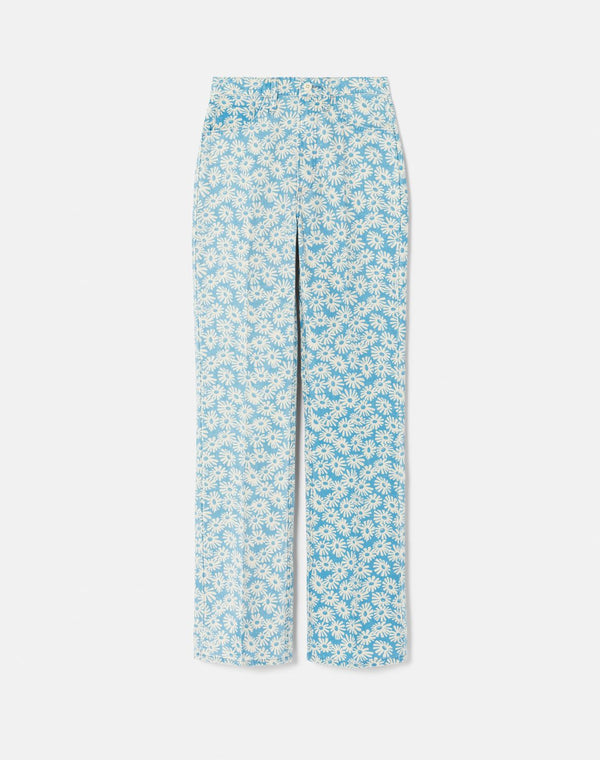 Pantalon 70S Bootcut - Blue Daisy