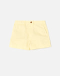 Short 90S Trouser - Washed Buttercream