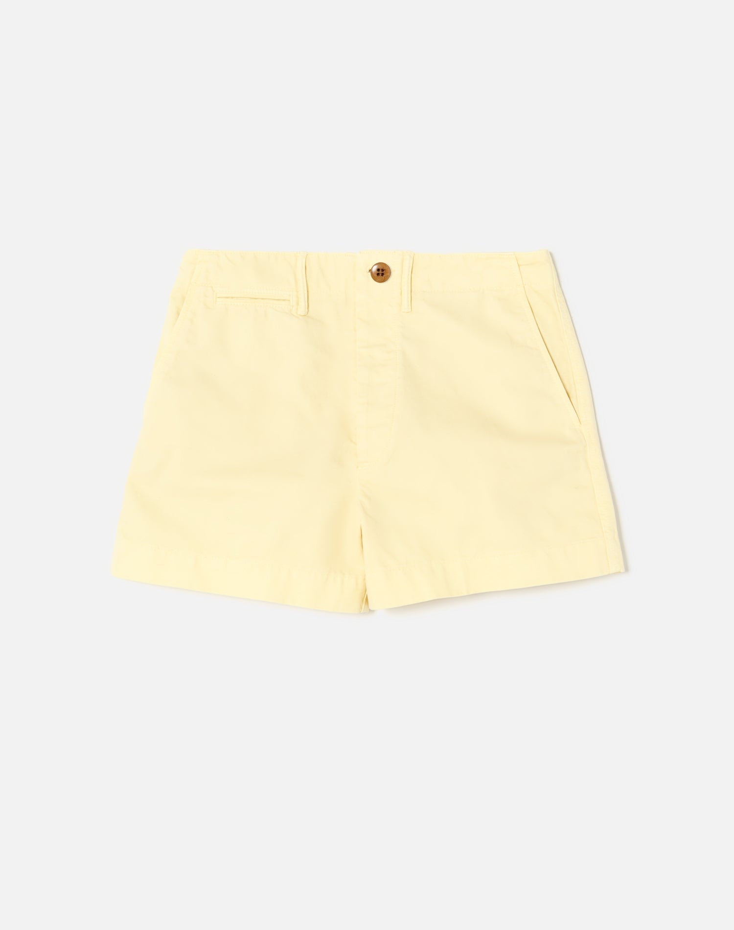 Short 90S Trouser - Washed Buttercream