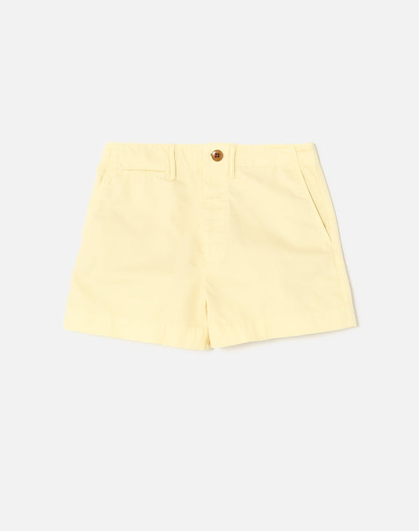Short 90S Trouser - Washed Buttercream