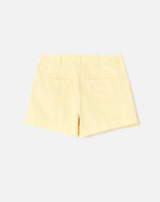 Short 90S Trouser - Washed Buttercream