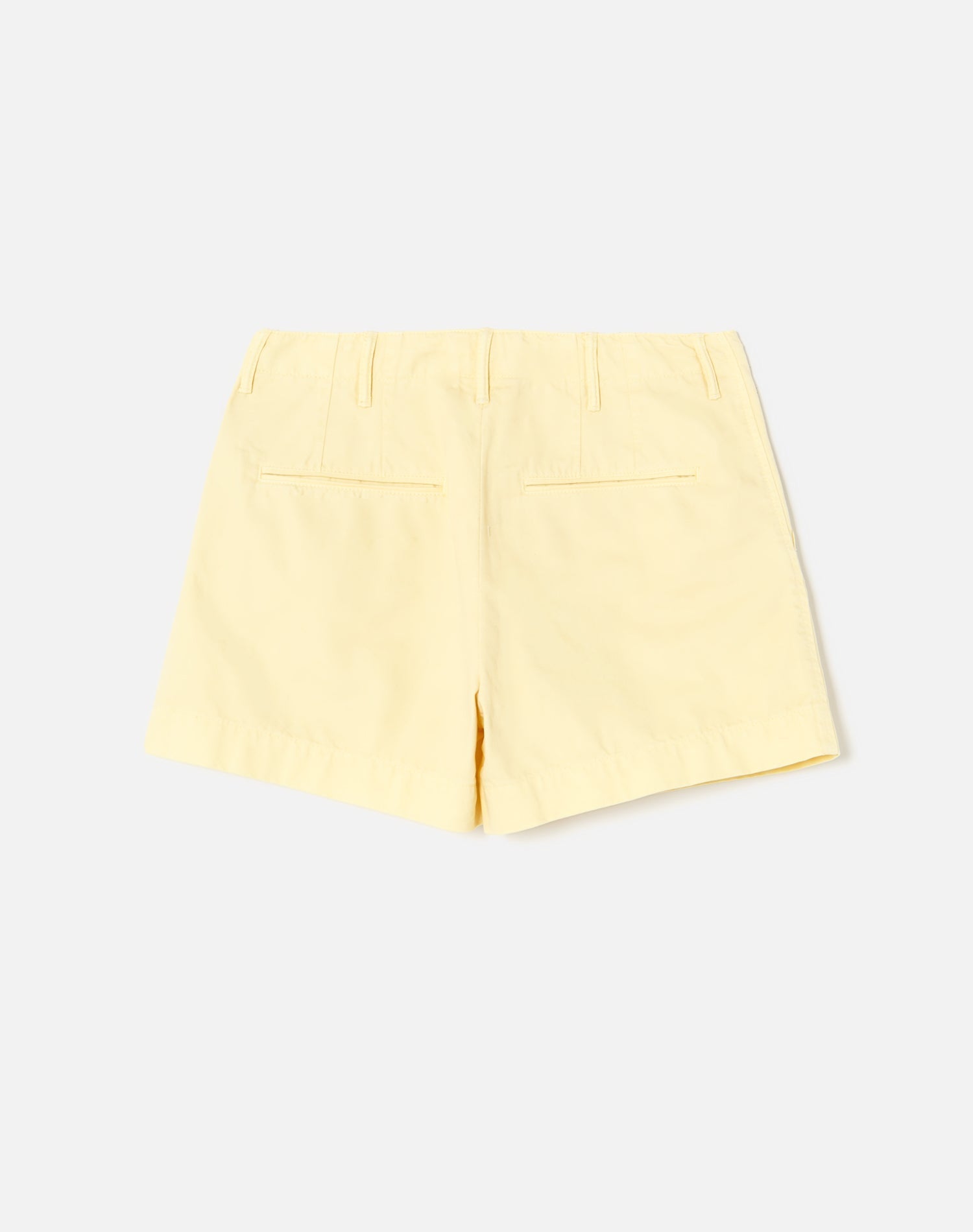 Short 90S Trouser - Washed Buttercream