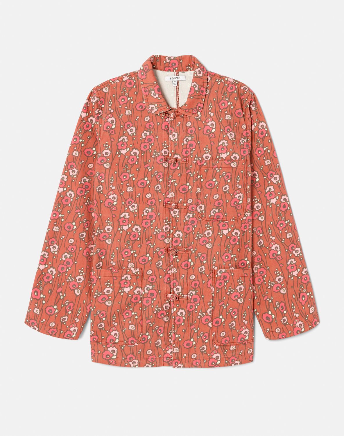Veste 70S Knot Front Chore - Garnet Floral