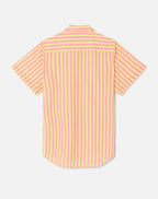 Robe Oversized Shirt - Pink Yellow Stripe