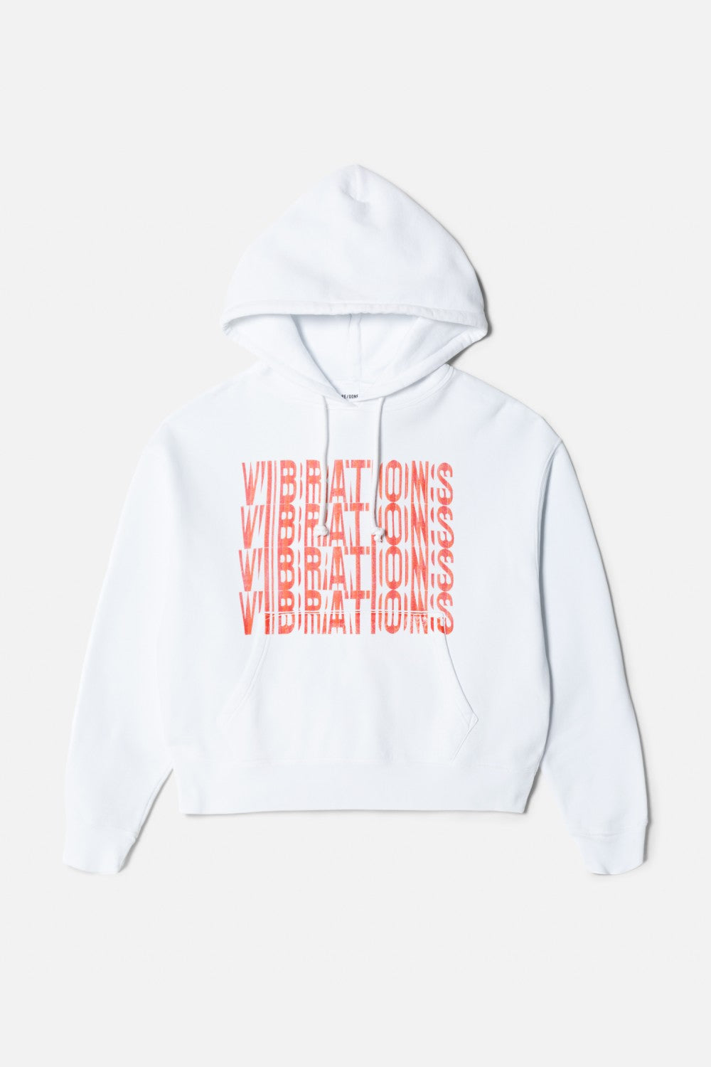 Sweat Oversized Hoodie Vibrations - White