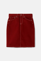 Jupe Mid Rise Pencil - Currant