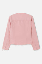 Veste Cutoff Trucker - Washed Dahlia