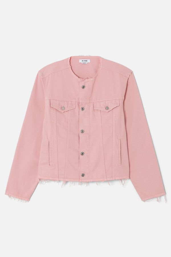 Veste Cutoff Trucker - Washed Dahlia