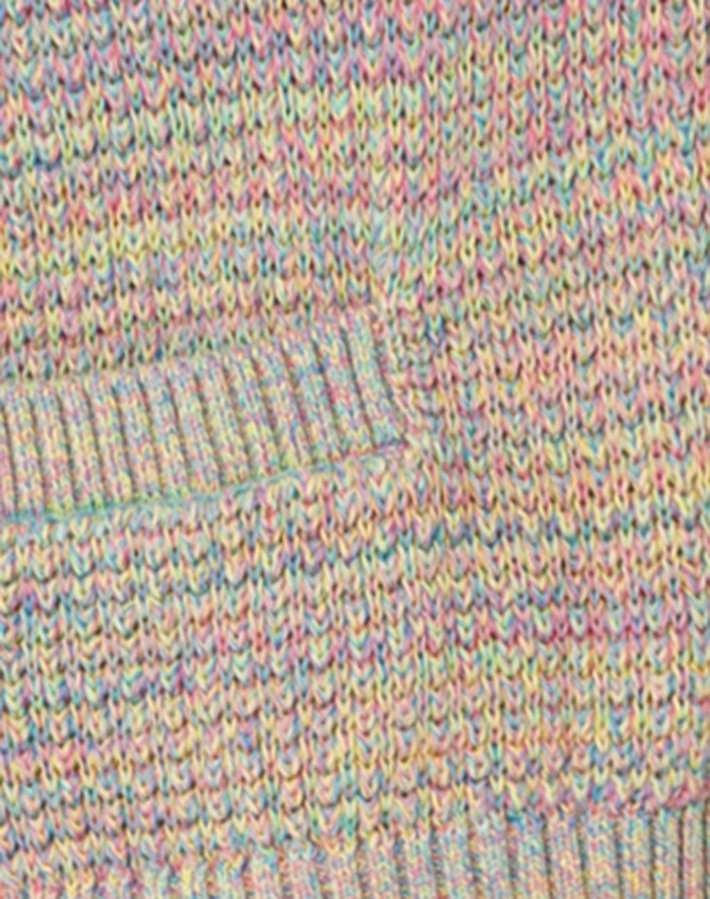 Cardigan 90S Oversized Crop - Rainbow