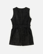 Robe 60S Suede Belted Mini - Black