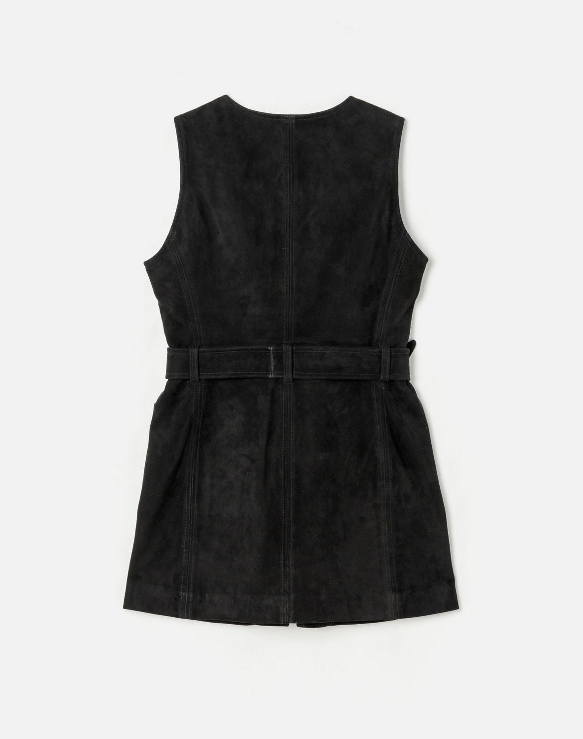 Robe 60S Suede Belted Mini - Black
