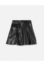 Jupe Leather Moto - Black Leather