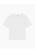 T-Shirt 90S Ribbed Cap Sleeve - Optic White