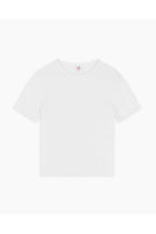 T-Shirt 90S Ribbed Cap Sleeve - Optic White