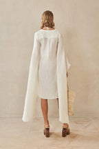 Robe De Plage Rishima - Blanc Cassé