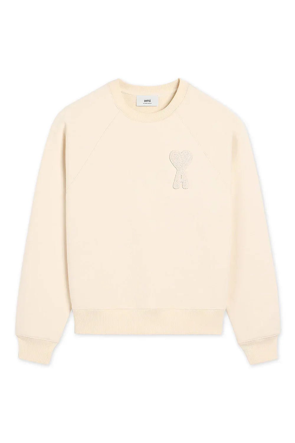 Ami Paris - Sweatshirt Ami De Coeur - Beige Patch