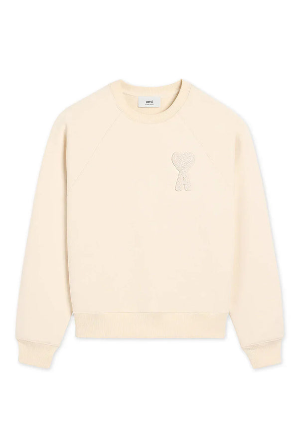 Ami Paris - Sweatshirt Ami De Coeur - Beige Patch