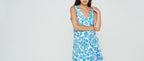 Robe Aida Fokis - Bleu - Modetrotter - The Bradery