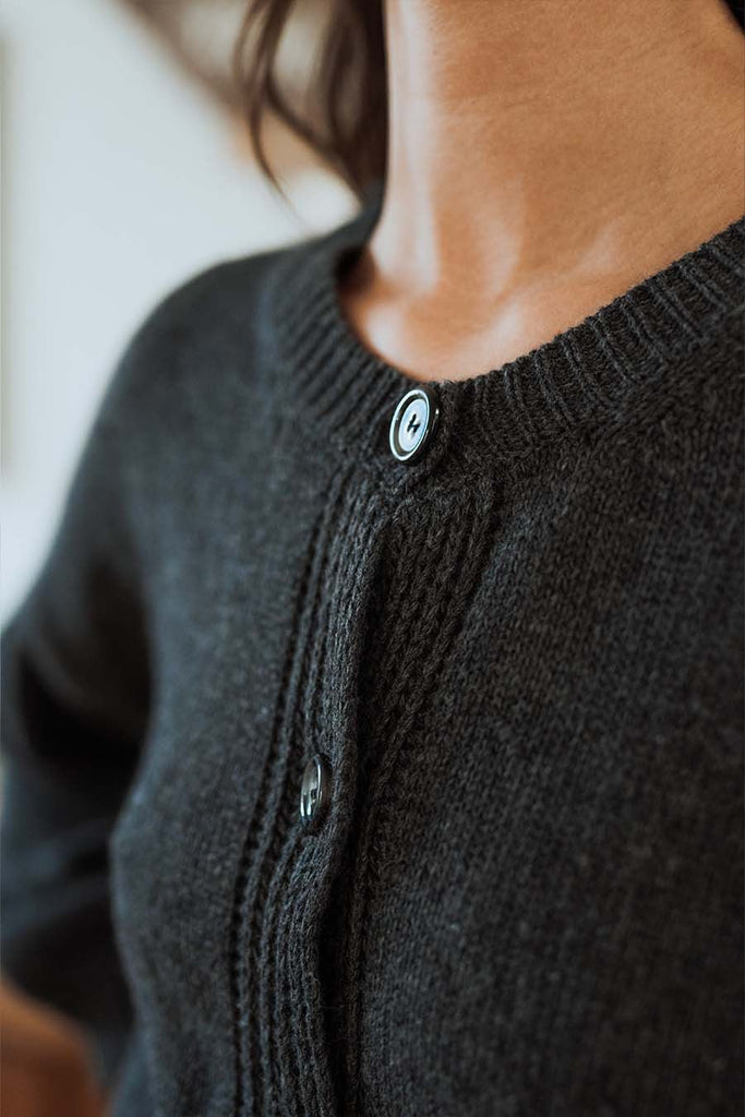 Robe Alyssa Anthracite - Saaj Paris - The Bradery