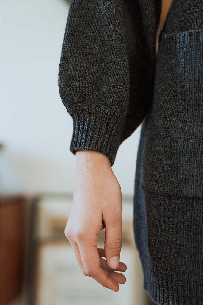 Robe Alyssa Anthracite - Saaj Paris - The Bradery