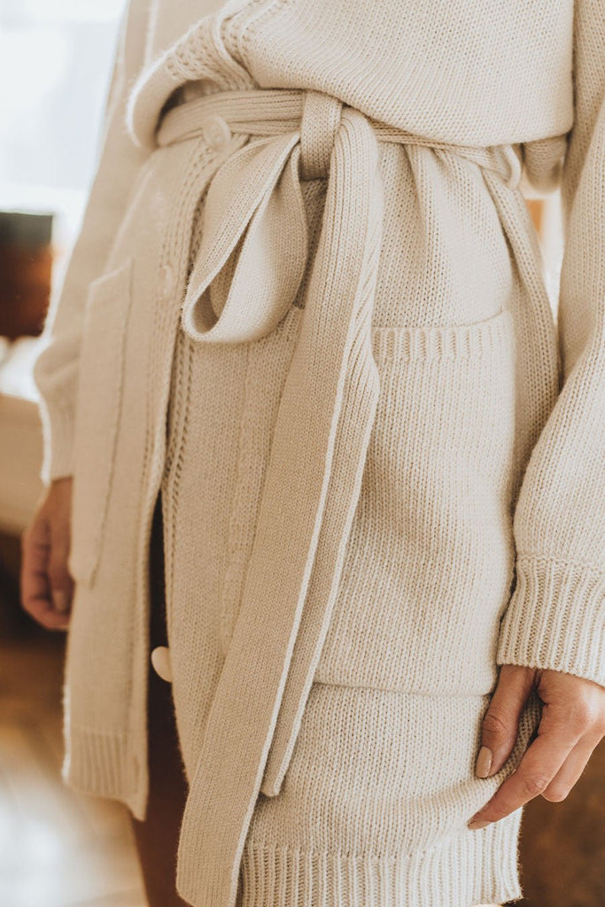 Robe Alyssa Beige - Saaj Paris - The Bradery