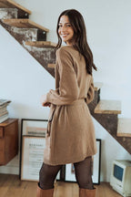 Robe Alyssa Camel - Saaj Paris - The Bradery