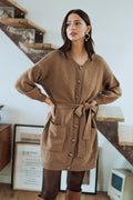 Robe Alyssa Camel - Saaj Paris - The Bradery