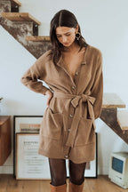 Robe Alyssa Camel - Saaj Paris - The Bradery