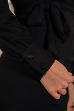 Robe Angèle Noir - Saaj Paris - The Bradery