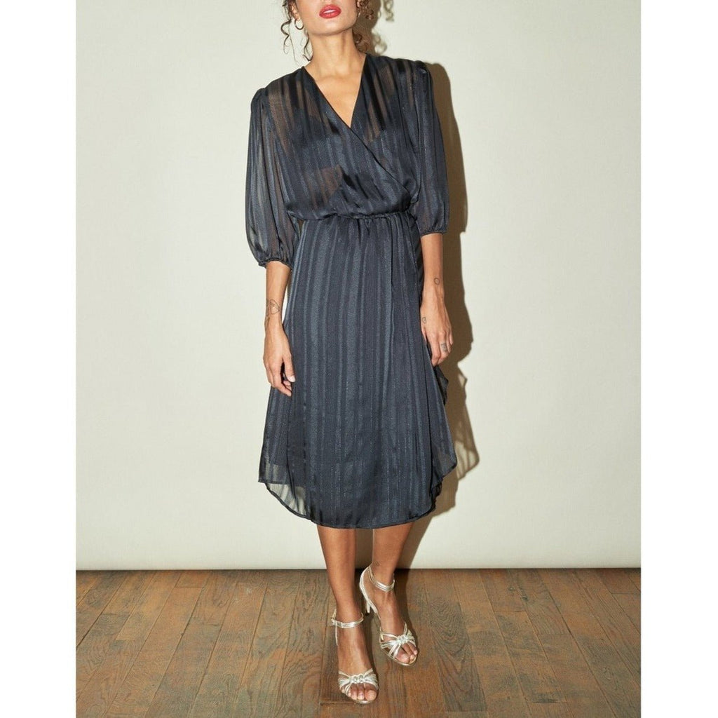 Robe Barbara - Lurex Noir - Rouje* - The Bradery