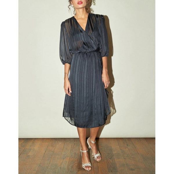 Robe Barbara - Lurex Noir - Rouje* - The Bradery