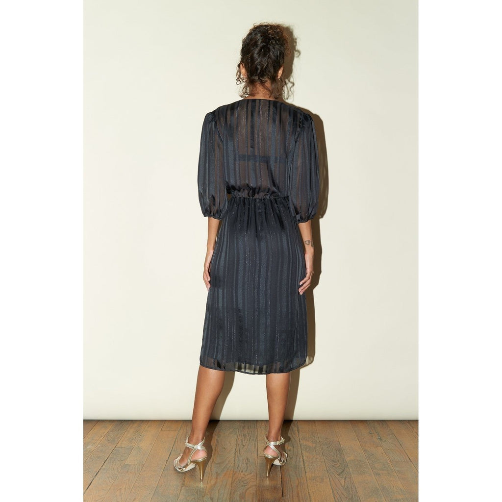 Robe Barbara - Lurex Noir - Rouje* - The Bradery