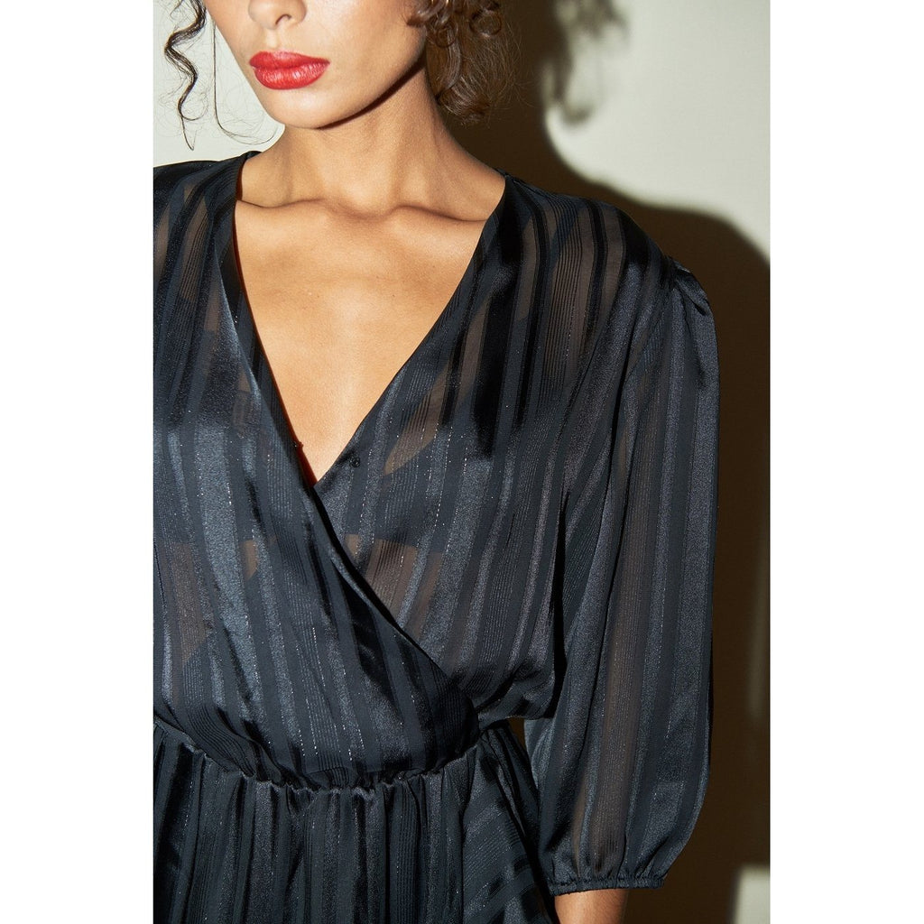 Robe Barbara - Lurex Noir - Rouje* - The Bradery