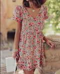 Robe Bimba Fleurie - Rose
