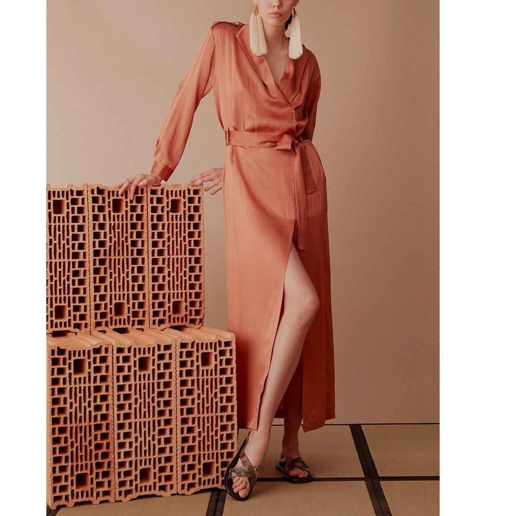 Robe Blondie Satin Sunset - Robes - Valentine Gauthier - The Bradery