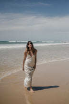 Robe Brigitte - Lame - Plume Paris - The Bradery