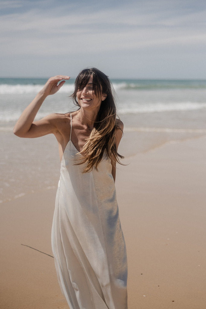 Robe Brigitte - Lame - Plume Paris - The Bradery